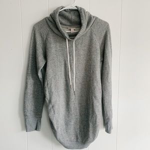 MATERNITY funnel neck sweatshirt